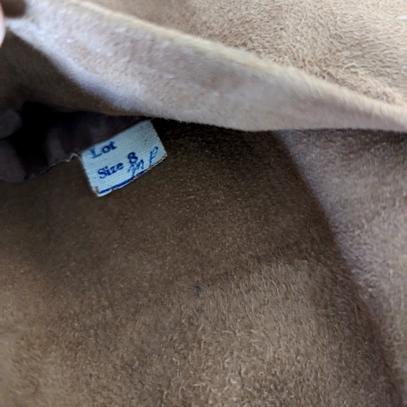 Vintage 100% Suede with Mink Collar 50's Ladies Jacket - Small - Picture 6 of 9